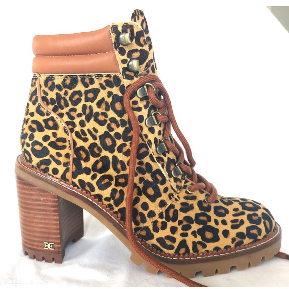 Sam Edelman Leopard Ankle Boots | 6.5 | Worn TWICE